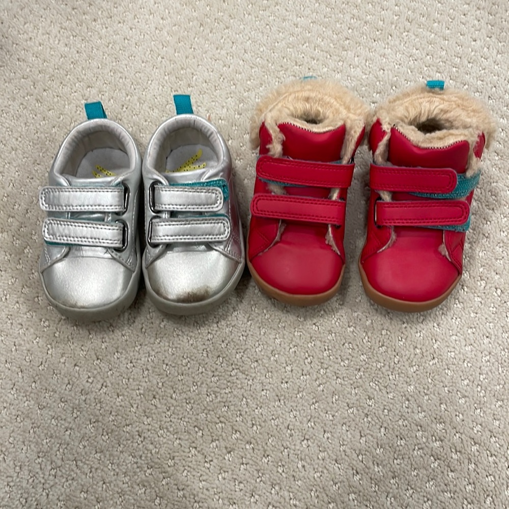 Ten Littles two pairs of sneakers. Size 5
